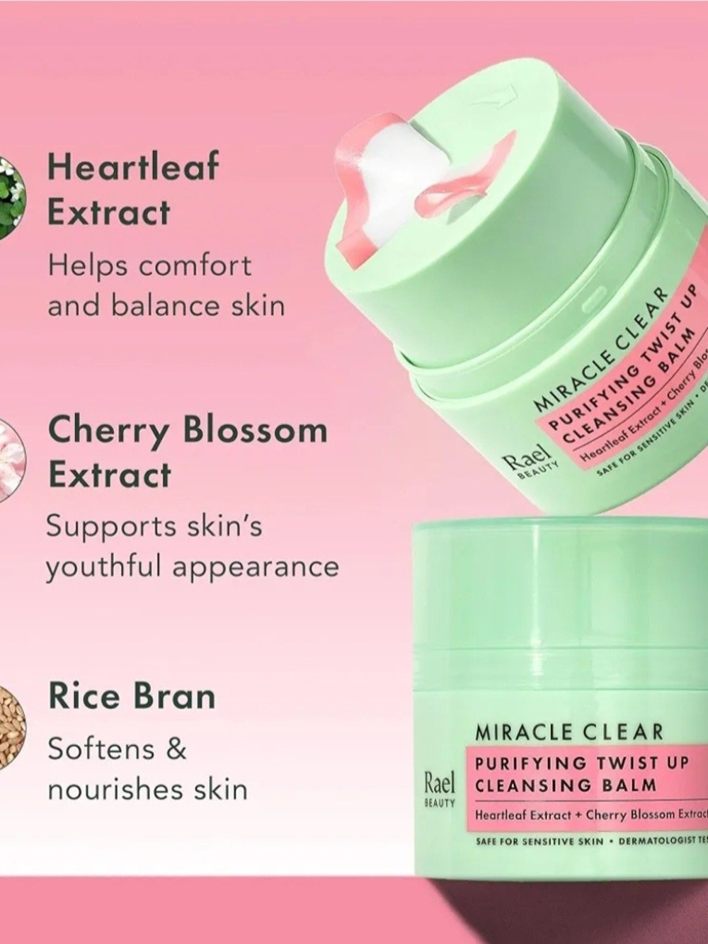 Miracle Clear Purifying Twist-Up Cleansing Balm — Mint Green